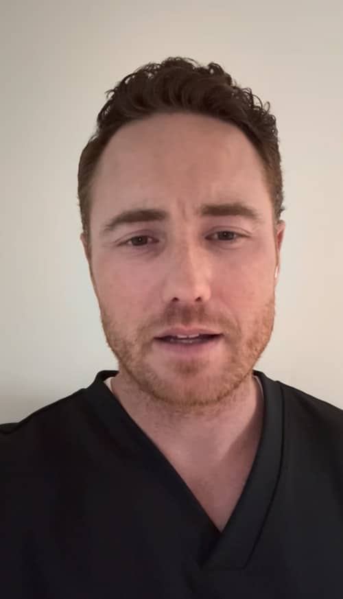 Screen capture of Dr. Eric Baker explaining